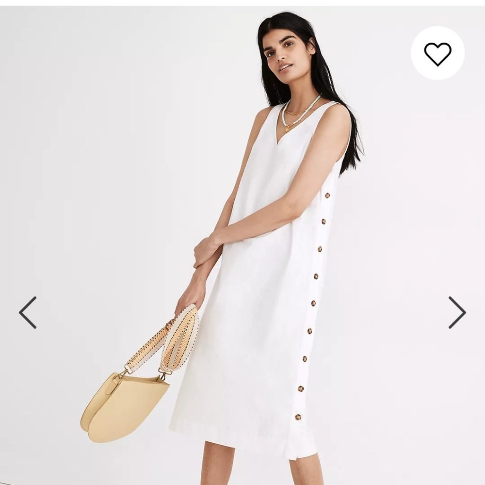 Linen and cotton blend plus size dress 3x